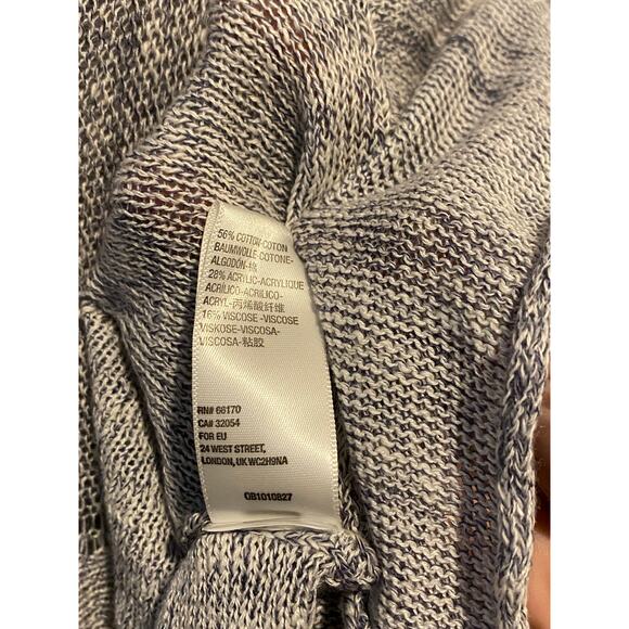 Free People Midnight Ruffle Babydoll Tunic Top XS Oversized Tiered Open Knit - Picture 9 of 12